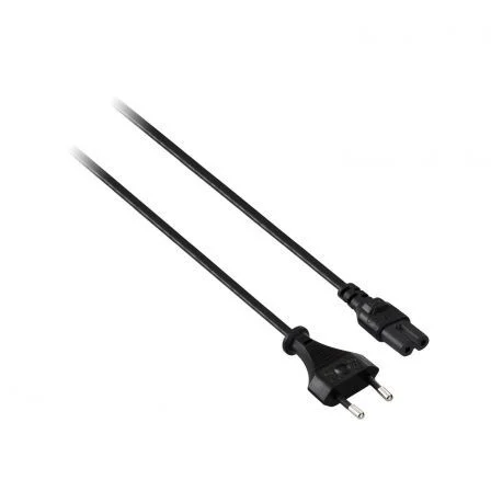 3Go Cable de Alimentación C8 de 1 Metro Negro